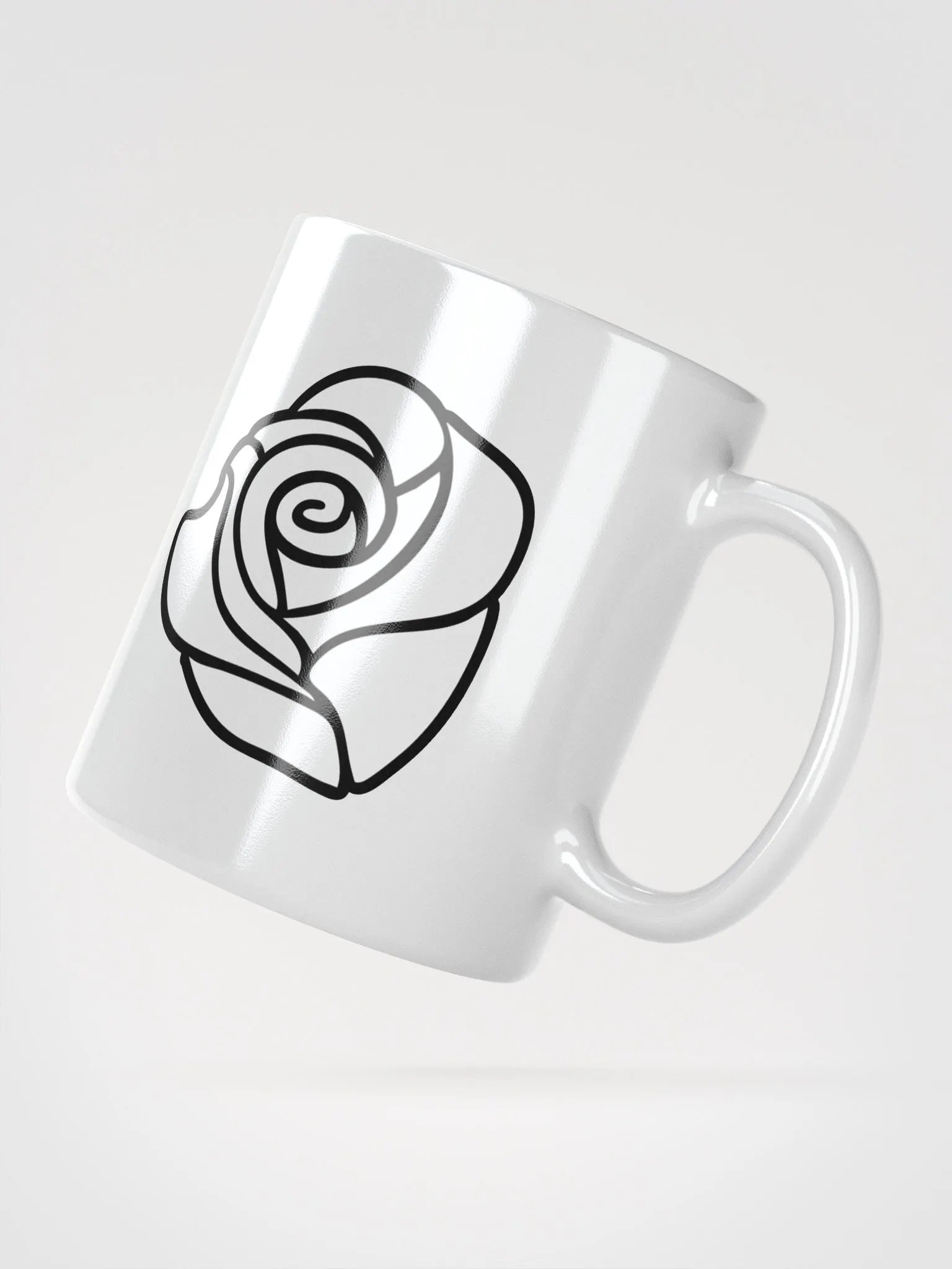 White Rose ceramic mug - B product image (2)