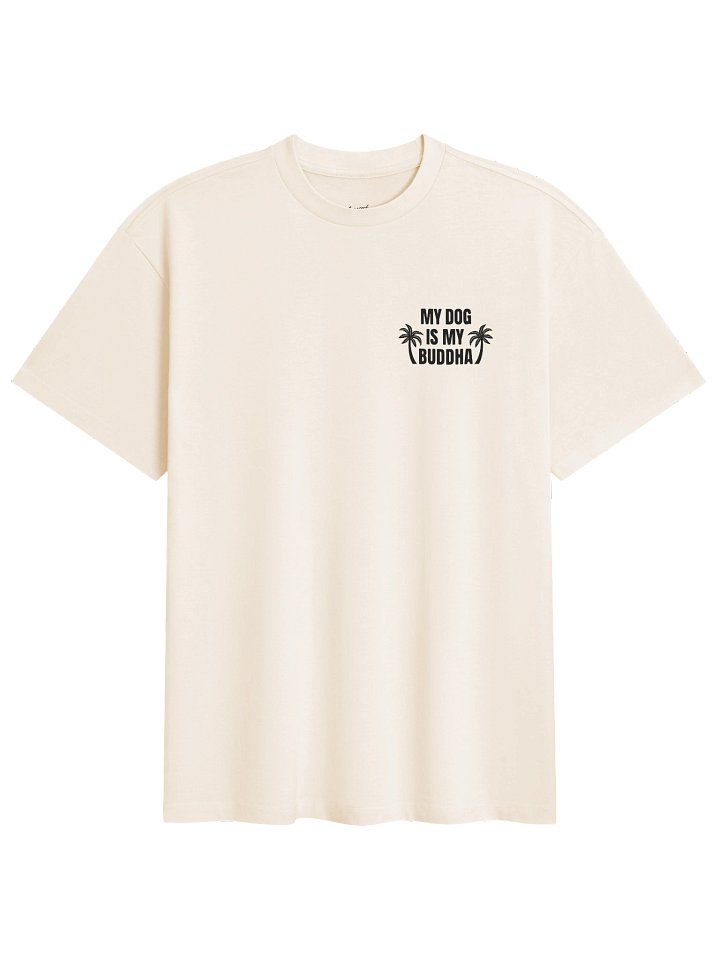 My Dog is My Buddha Box Tee Vintage White product image (2)