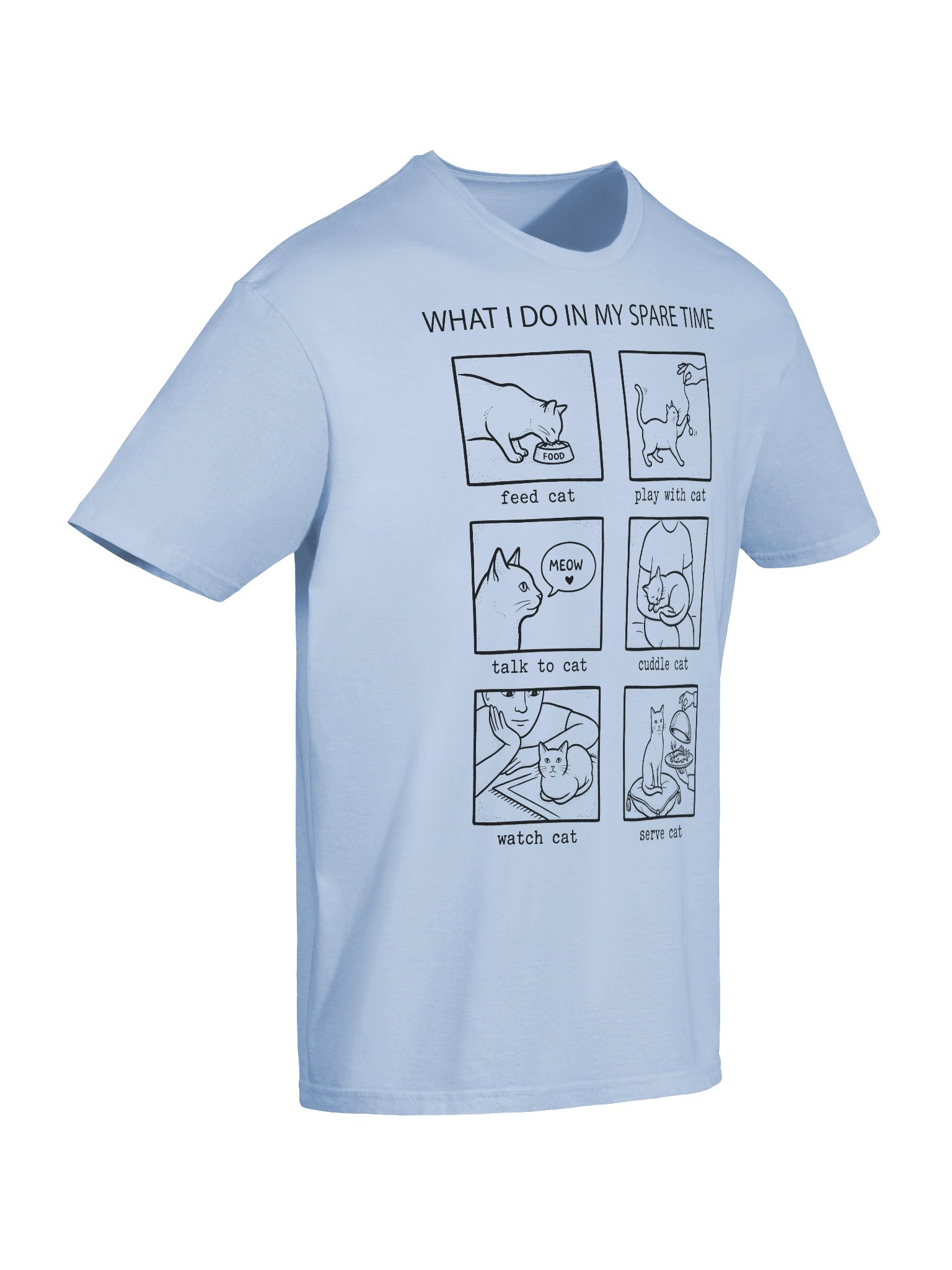 Spare Time Cat T-Shirt product image (33)