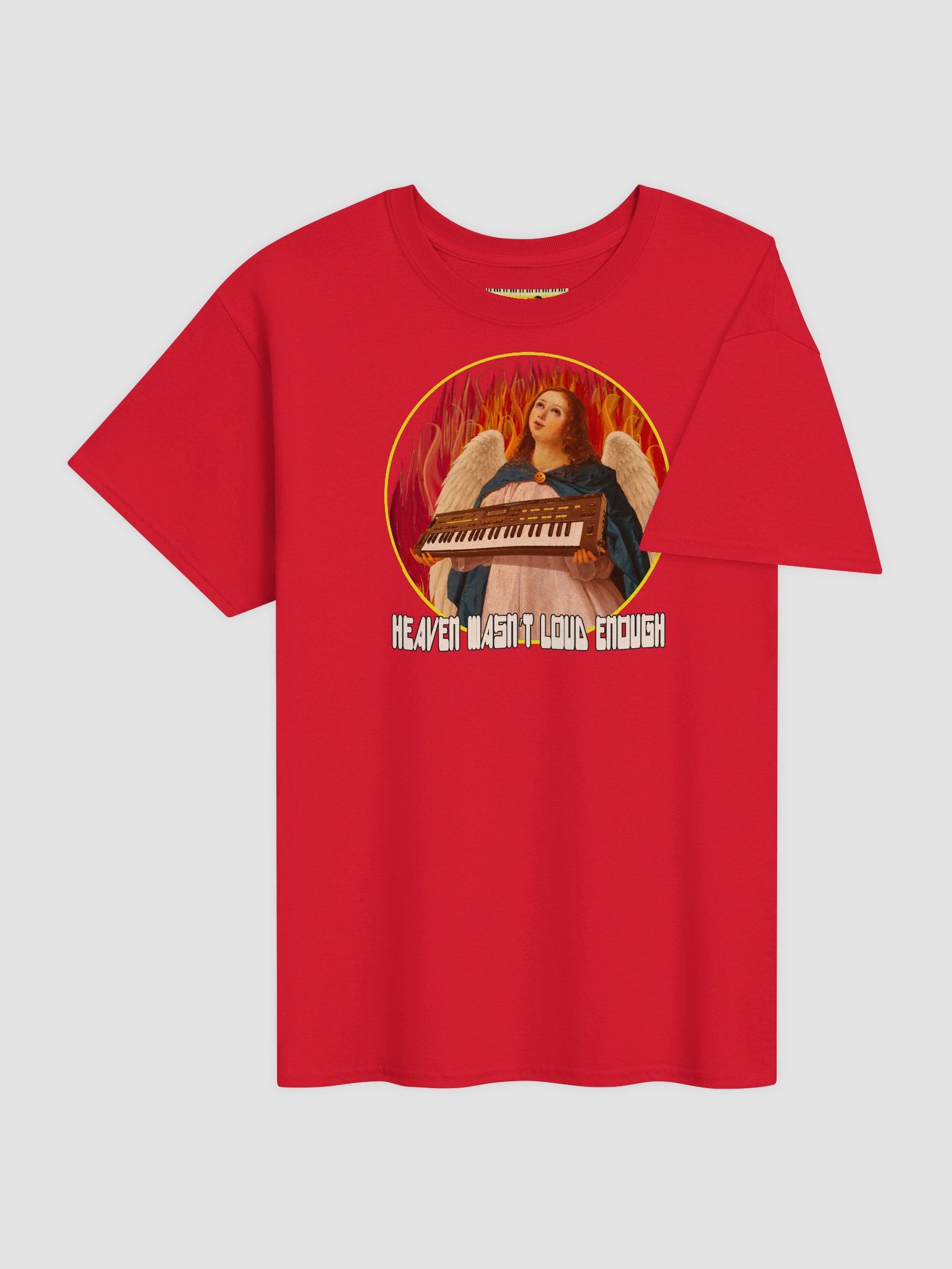 HEAVEN WASN'T LOUD ENOUGH, by Frank Fonik, Techno EDM Unisex t-shirt product image (5)