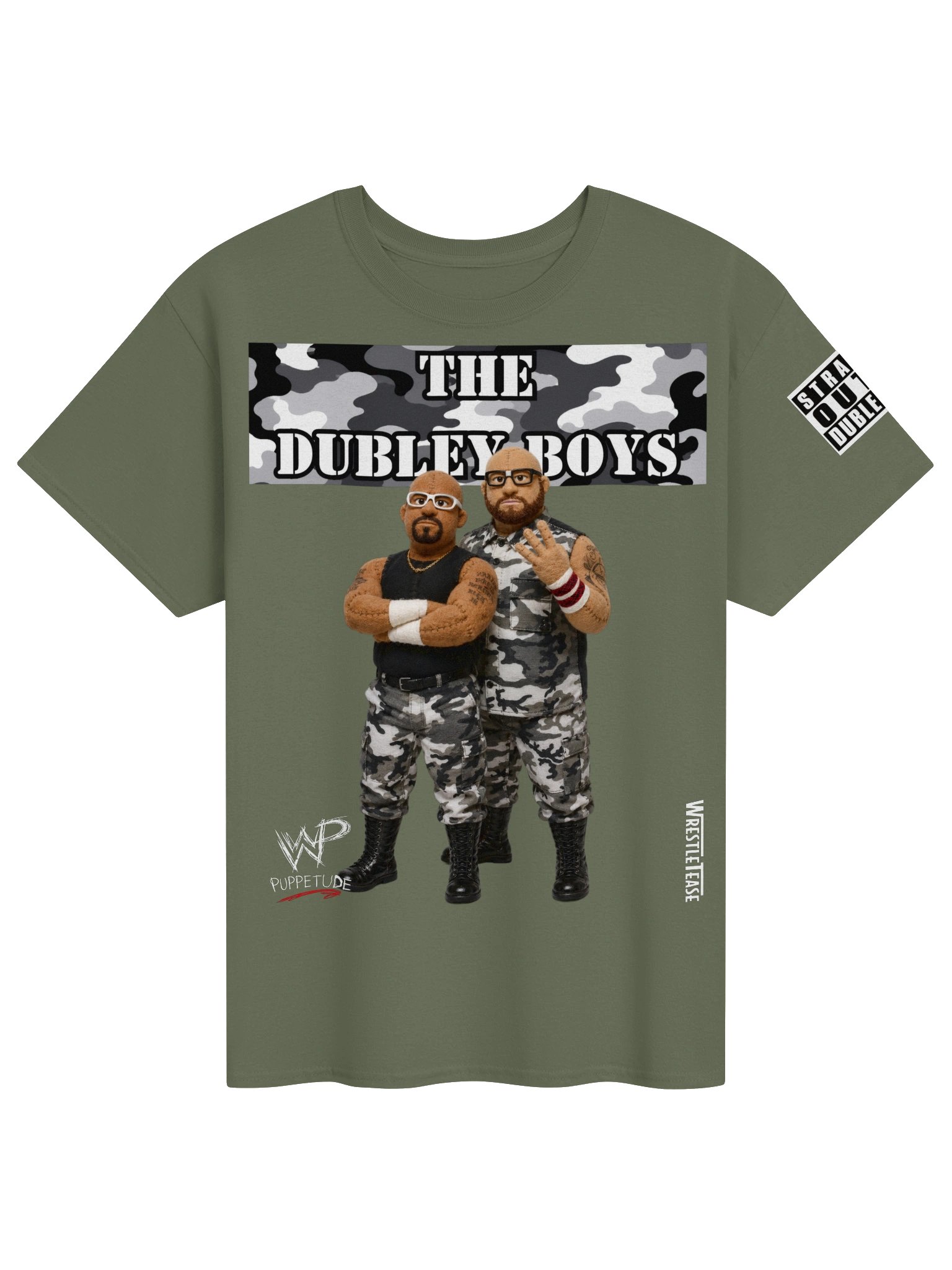 The Dubley Boys Tee V1 Camo w/ Sleeve print product image (1)
