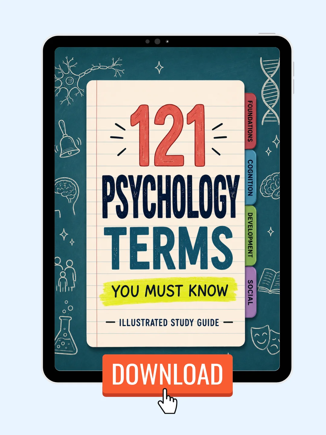 121 Psychology Terms Study Guide | Illustrated PDF product image (4)