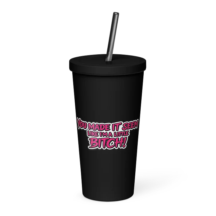20 oz Insulated Tumbler with a Straw - You made it seem like... product image (1)