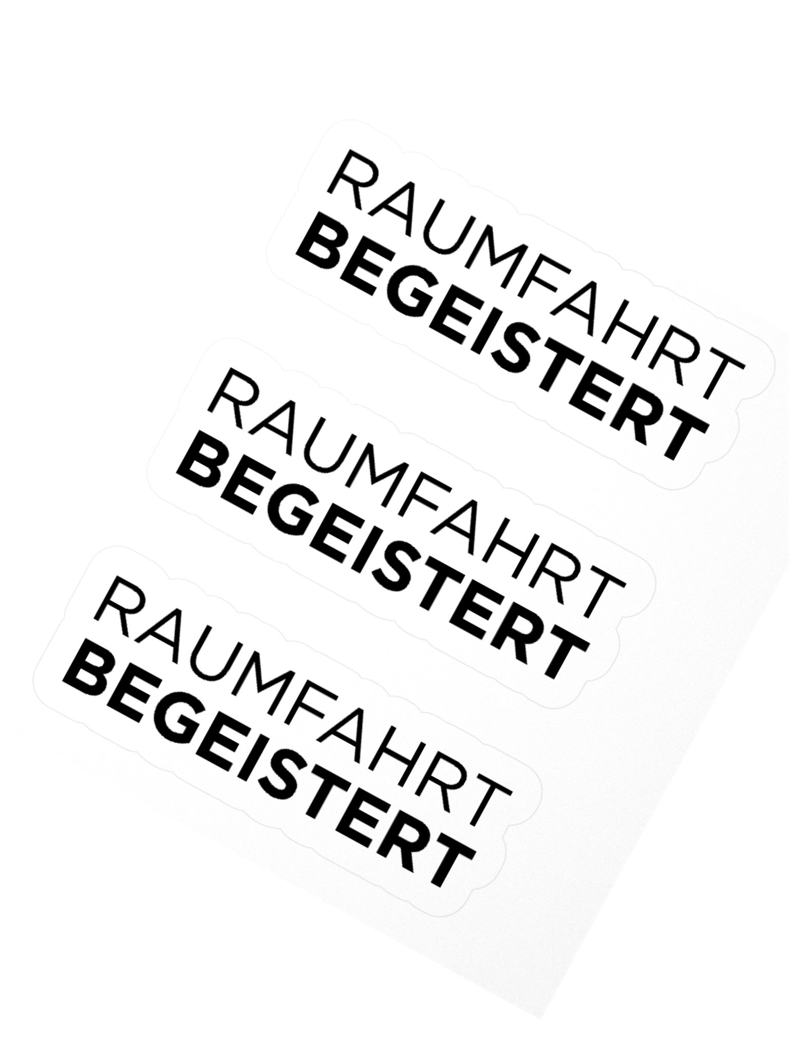 RAUMFAHRT BEGEISTERT Sticker product image (5)