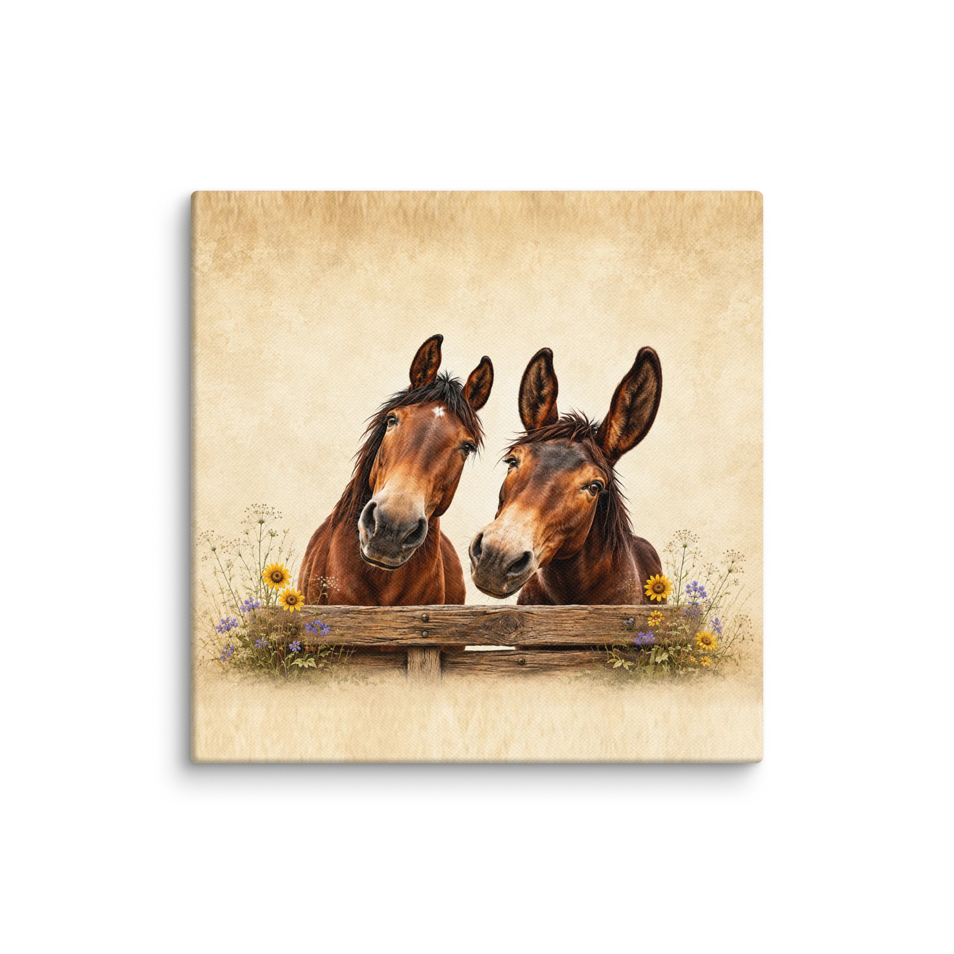 Meet Me at the Fence — Cabo & Delilah Canvas product image (1)