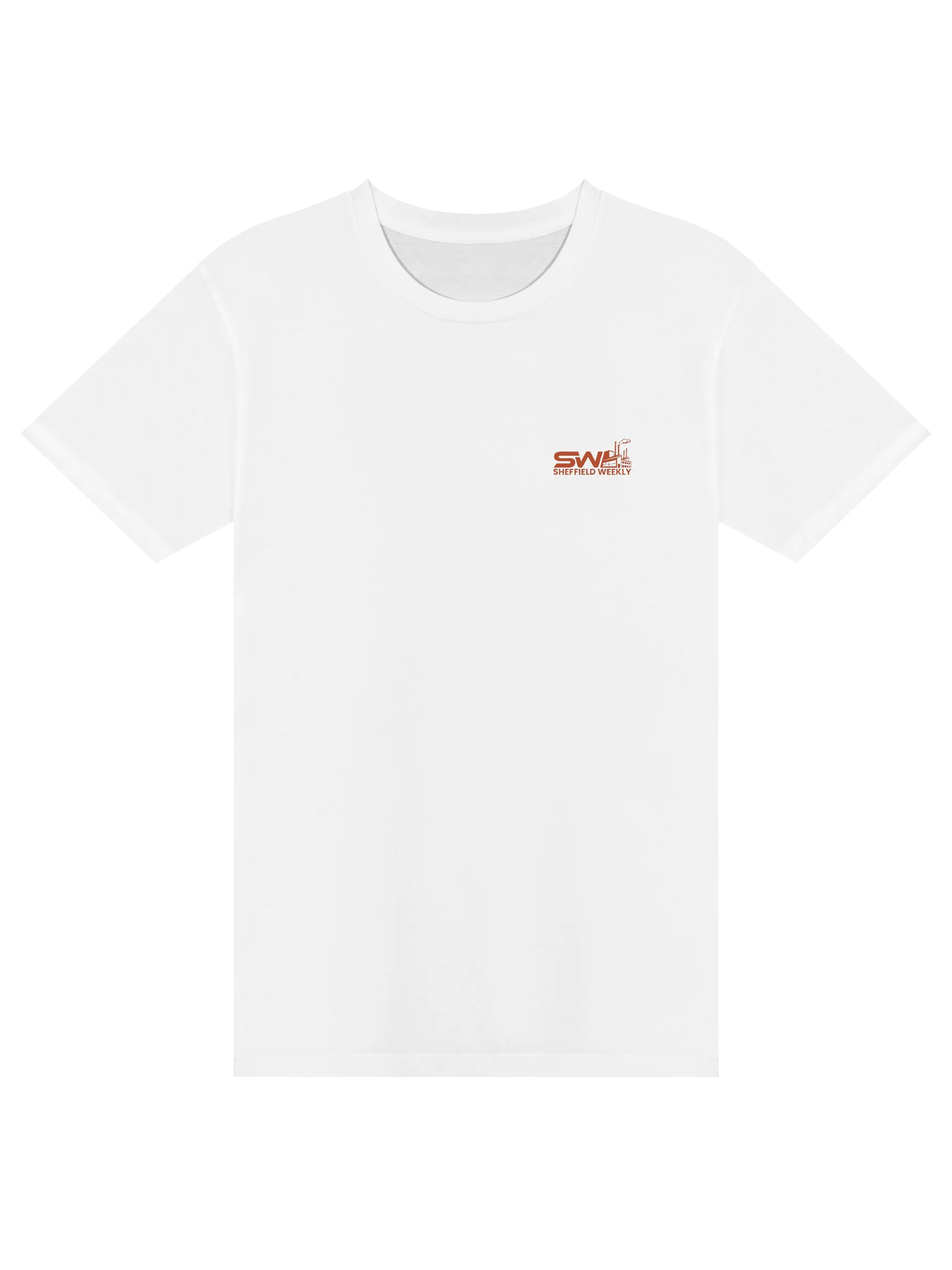 SW T-Shirt - White/Orange (Chest) product image (1)