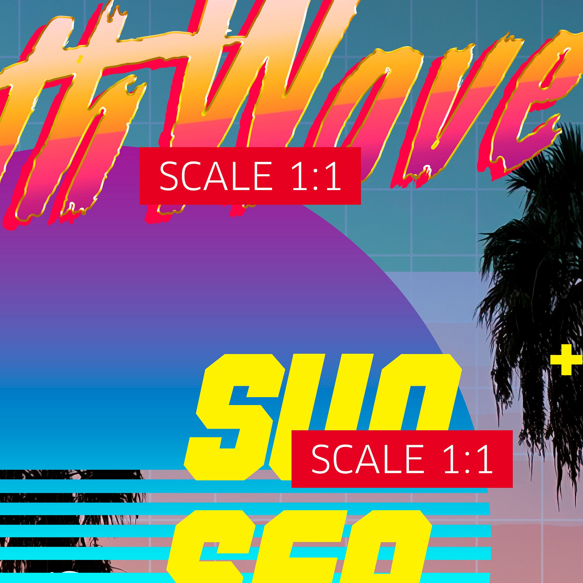 Synthwave poster: Sun. Sea. Beach [retrowave/vaporwave/synthwave] — aesthetic poster, retrowave art print, neon poster, 80s poster product image (4)