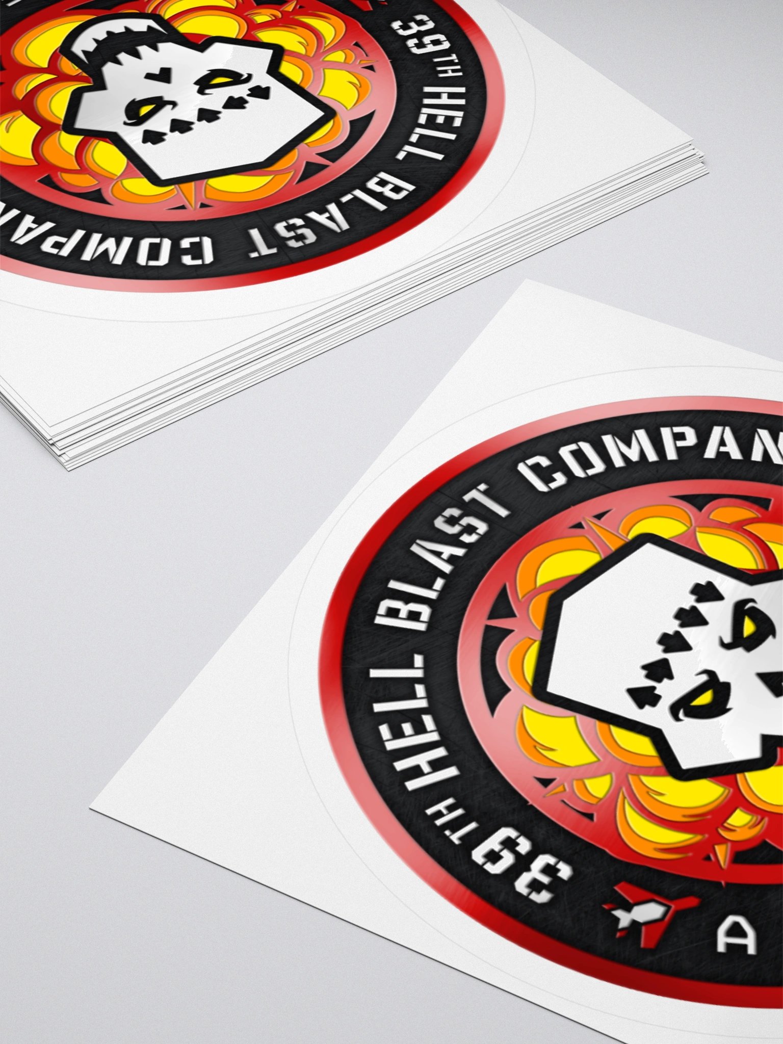 Hell Blast Metallic Sticker product image (4)