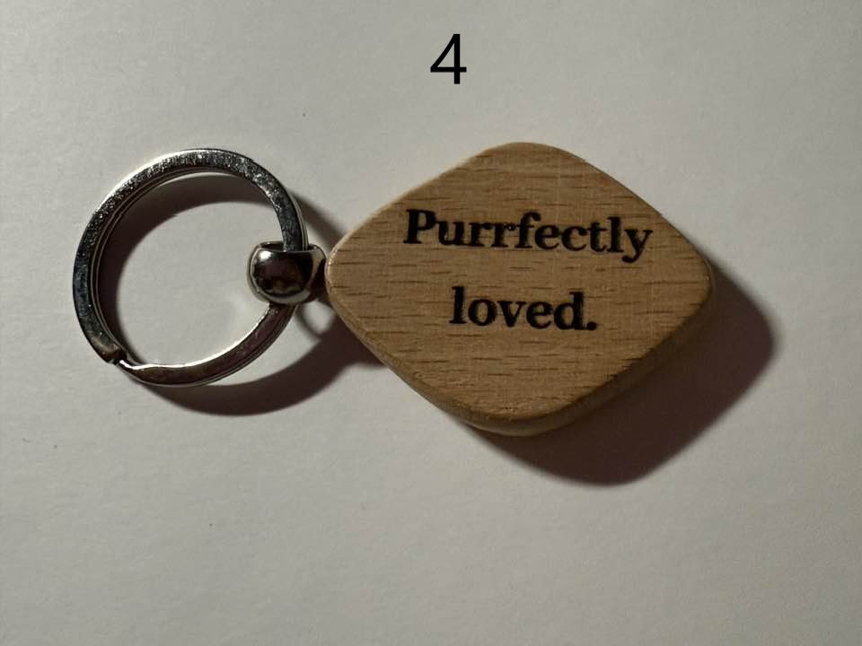 Wooden Engraved Keychains with Sayings & Quotes | Sweet, Sassy, Friendship & Love (5) product image (4)