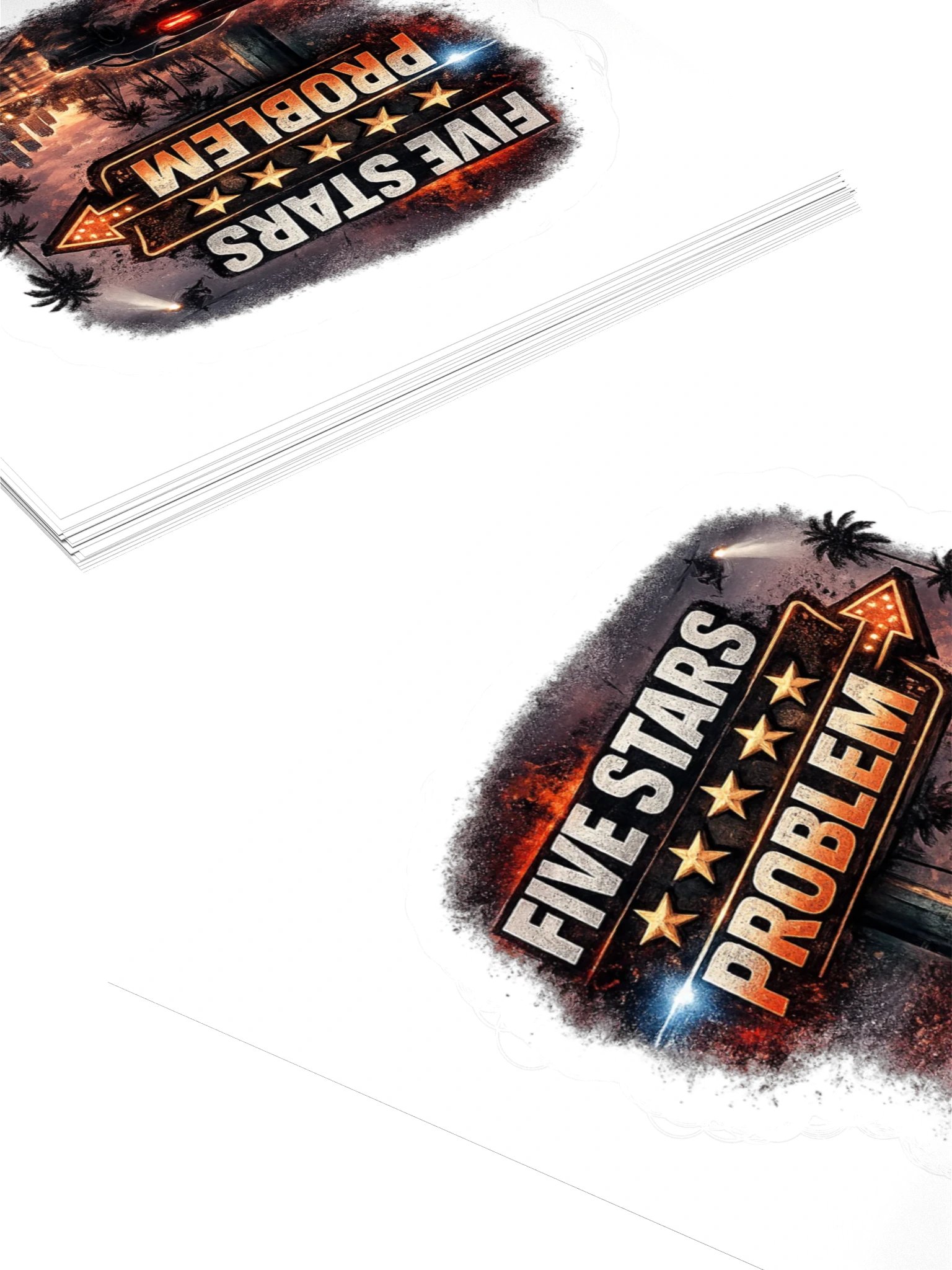 Five Stars Problem Sticker product image (4)