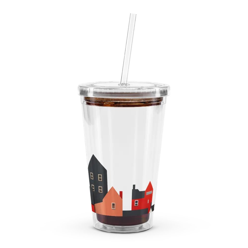 'No Nos Avergonzamos de las Buenas Noticias' Whimsical Town Spanish Tumbler product image (6)