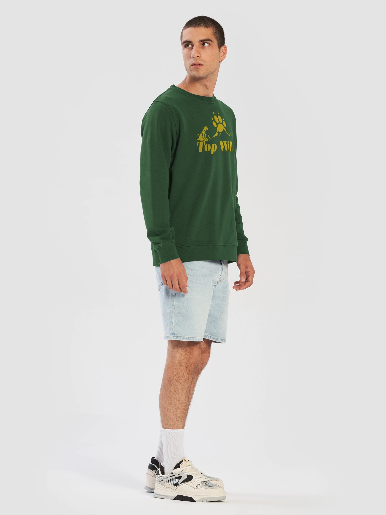 Top Will™ Unisex Green & Yellow Sweater product image (7)