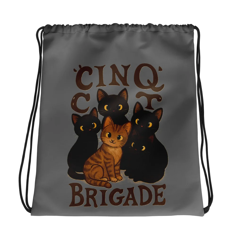Cat brigade Drawstring product image (1)