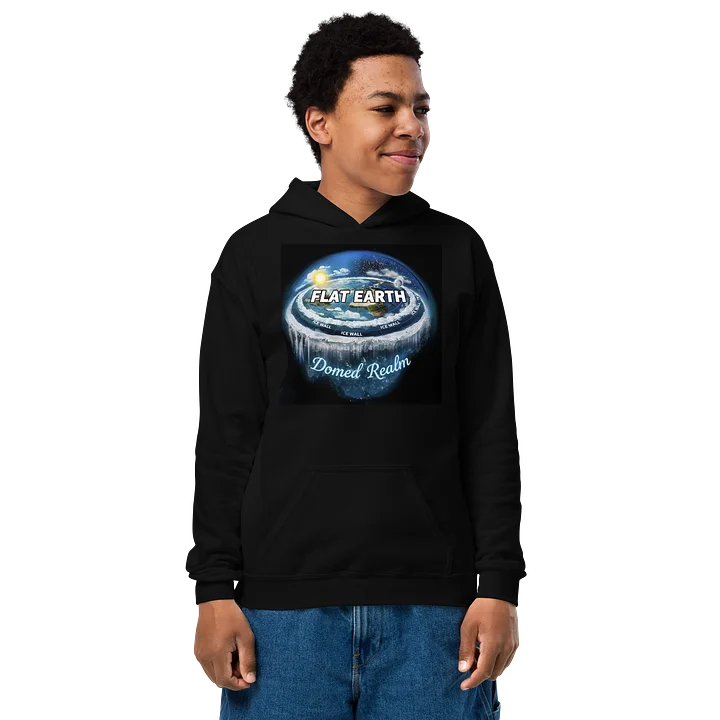 Domed Realm Flat Earth Kids Hoodie product image (1)