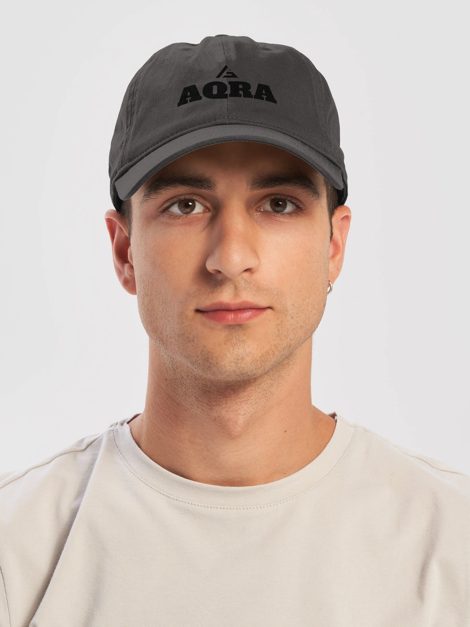 Minimal Red Accent Organic Dad Hat product image (2)
