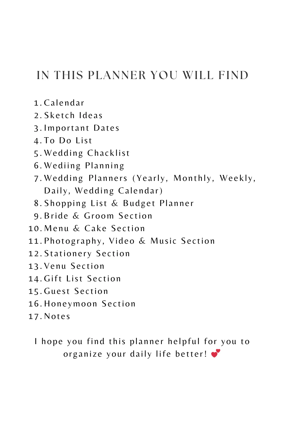 Pink Floral Wedding Planner Template product image (3)
