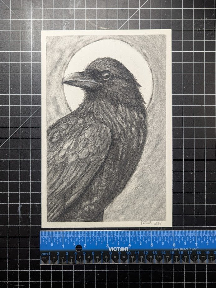 Original Art - Charcoal Corvid product image (1)