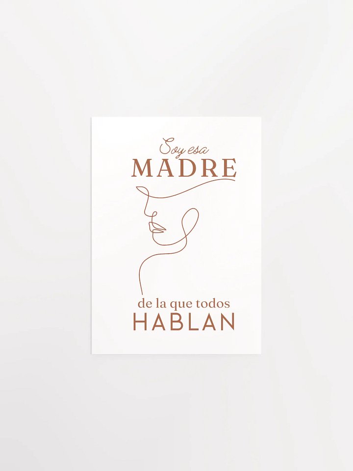 Boho Mother’s Day Design Soy esa madre paper poster product image (1)