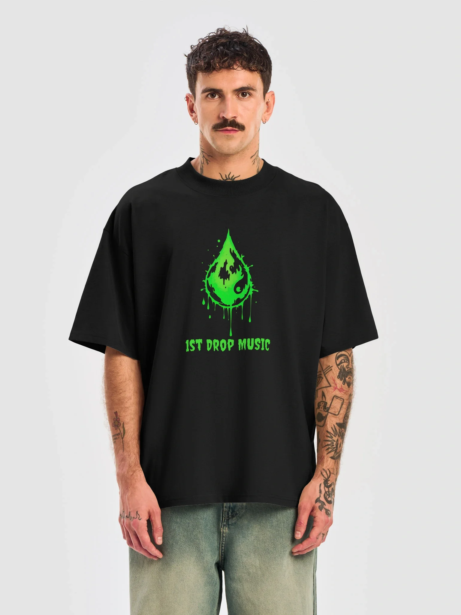 1st Drop Music Slime Logo Oversized T-shirt