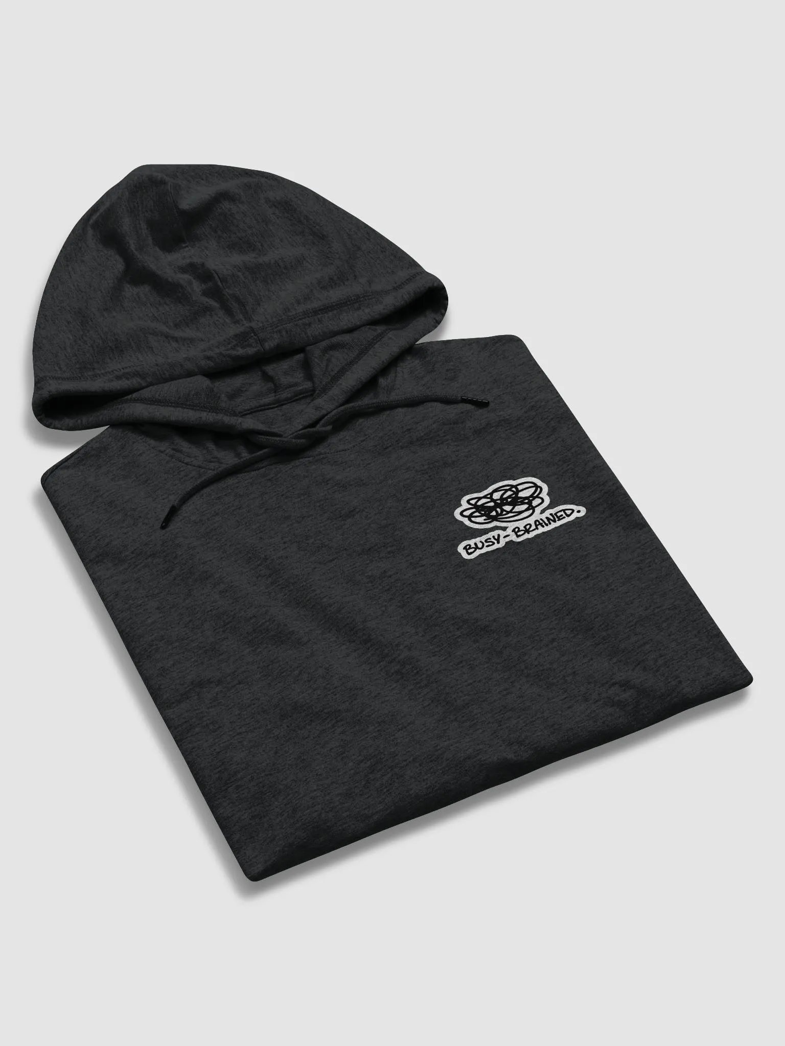 BUSY-BRAINED) (sm. bubble design) printed unisex lightweight hoodie product image (5)