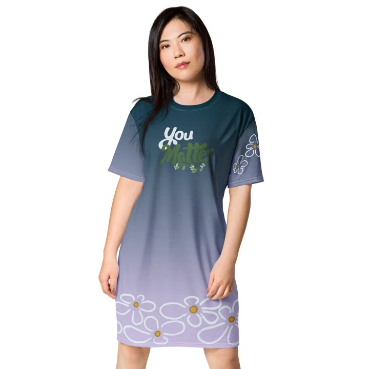 You Matter Flower Tee Dress product image (1)