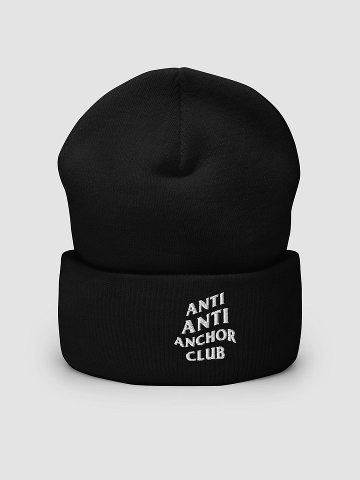 [black] Anti Anti Anchor Club Embroidered Cuffed BEANIE product image (1)