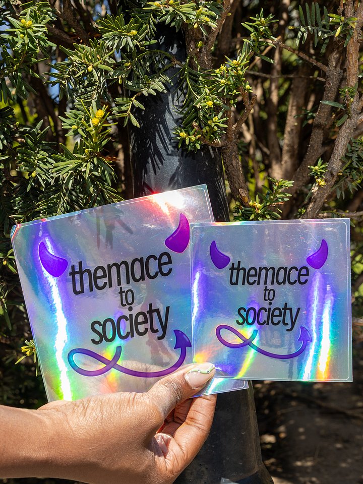 THEMACE TO SOCIETY Holographic Sticker (Square) product image (1)