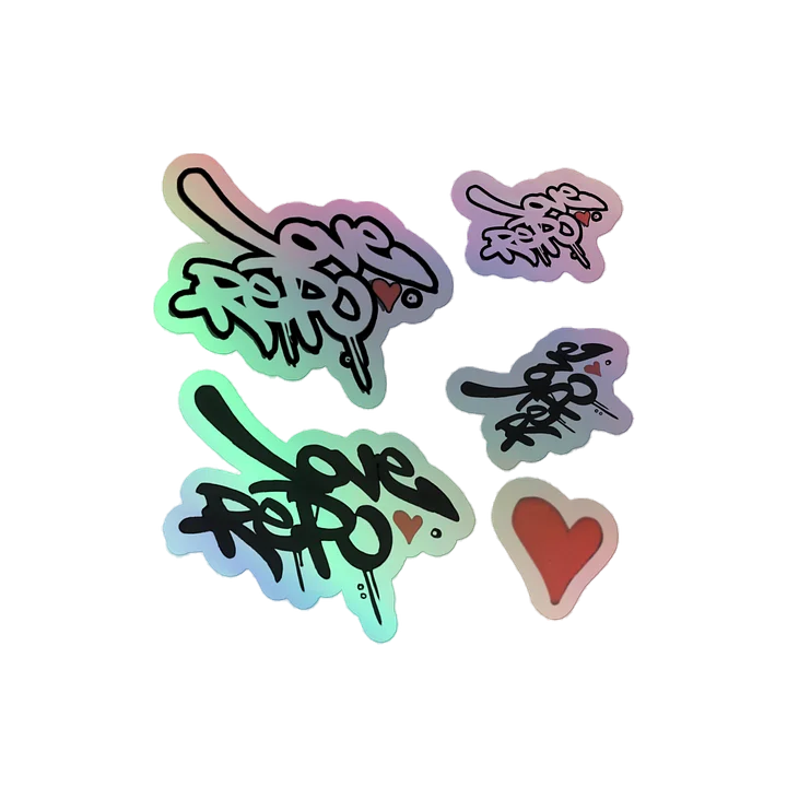Holographic Love Repo Sticker Sheet product image (2)