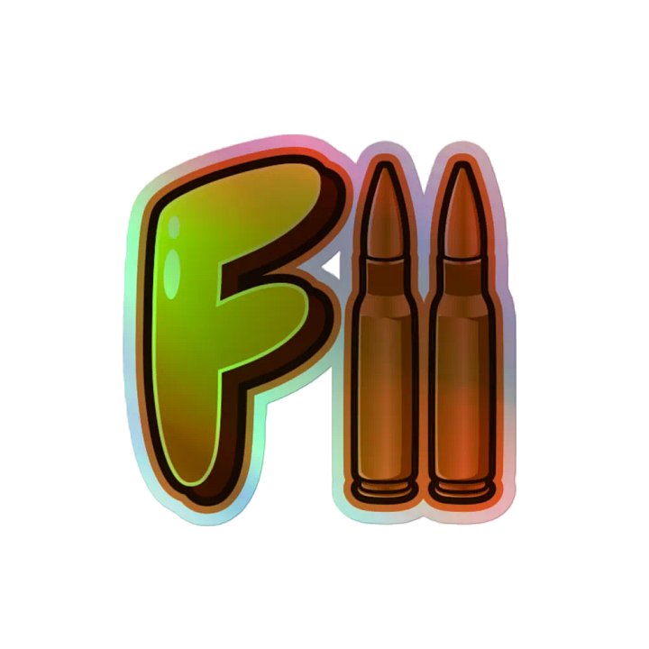 F11 Holographic Sticker product image (2)