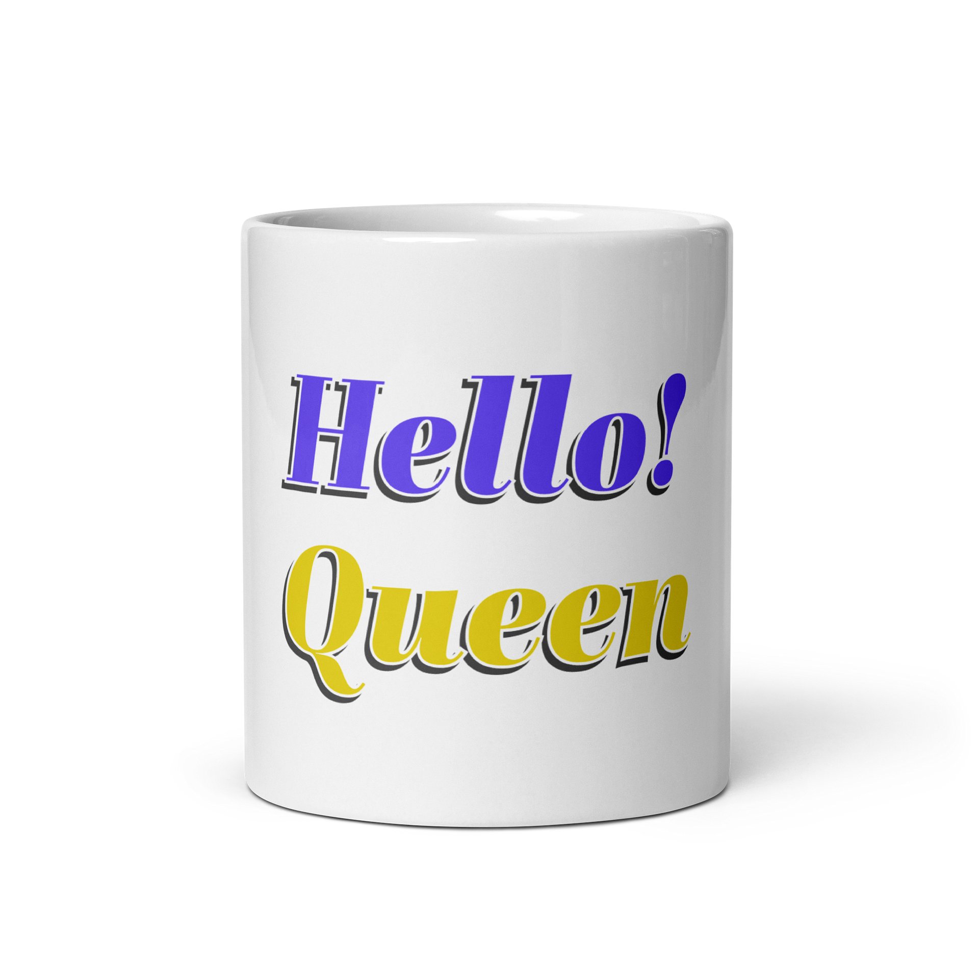 Hello! Queen White Glossy Mug product image (3)