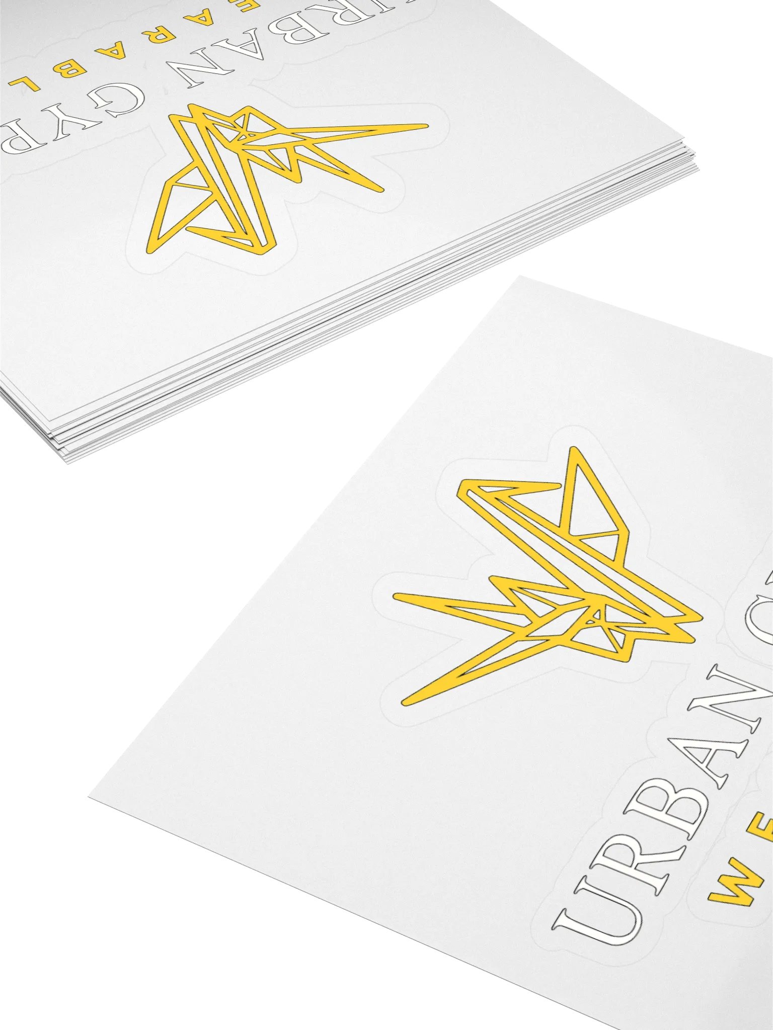 Origami Swan Kiss Cut Stickers product image (4)