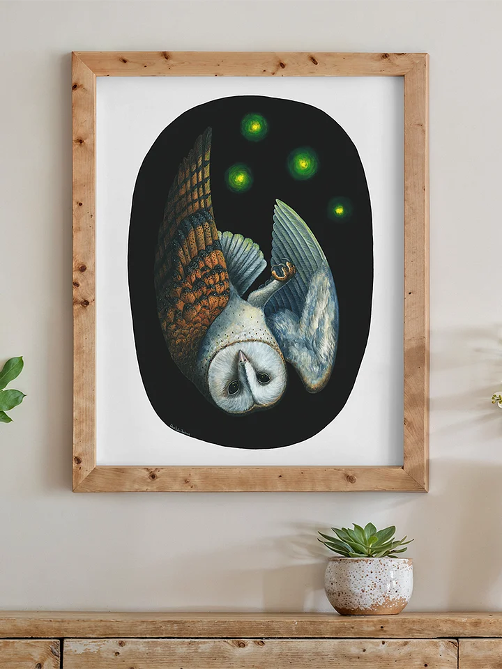 Will-O'-the-Wisp (Barn Owl) - Art Print product image (2)