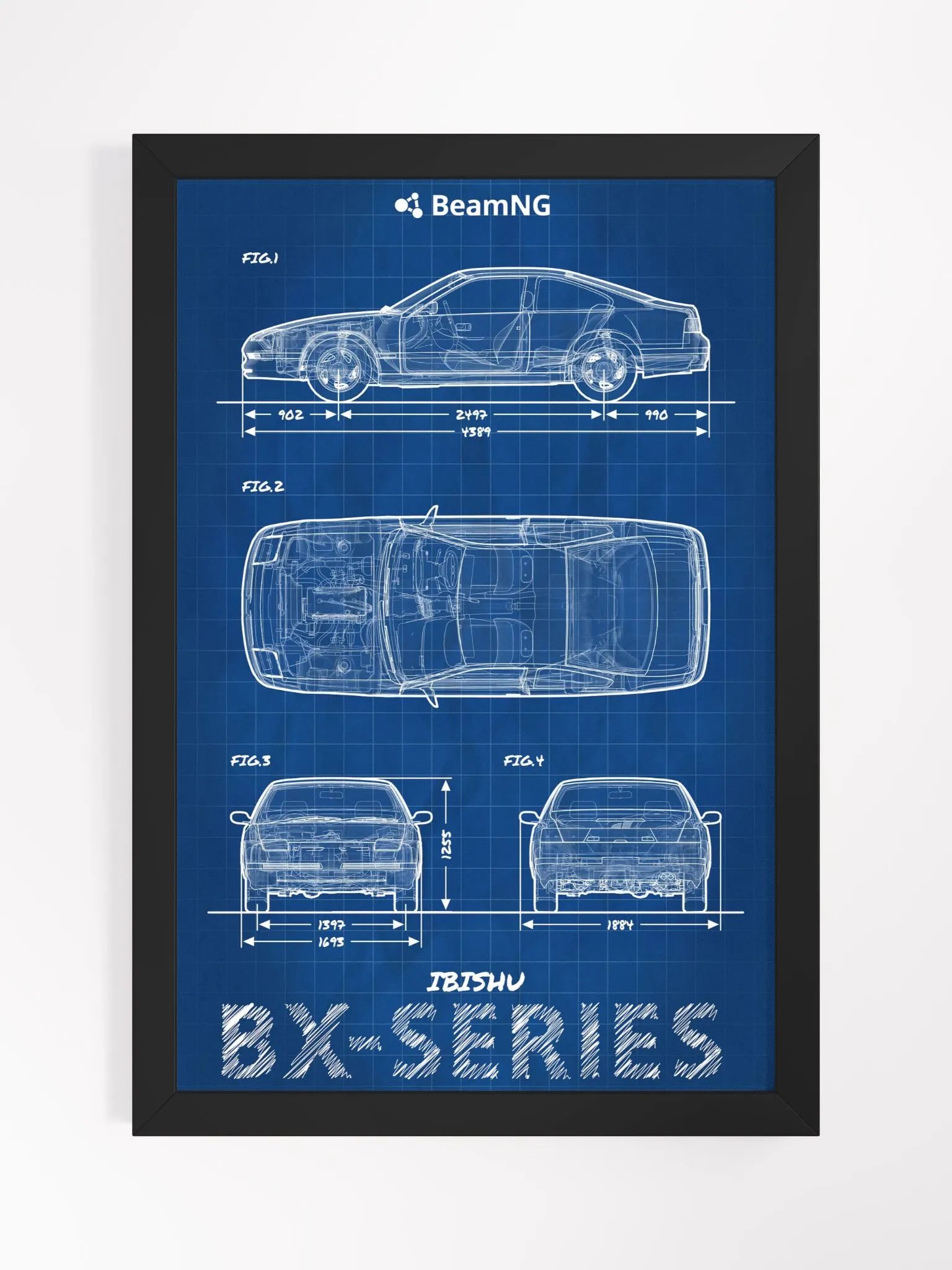 Framed Poster: Ibishu BX-Series Blueprint product image (1)