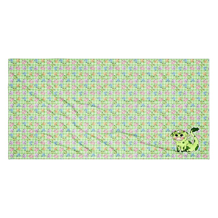 Green "Buds Everywhere!" Towel product image (2)