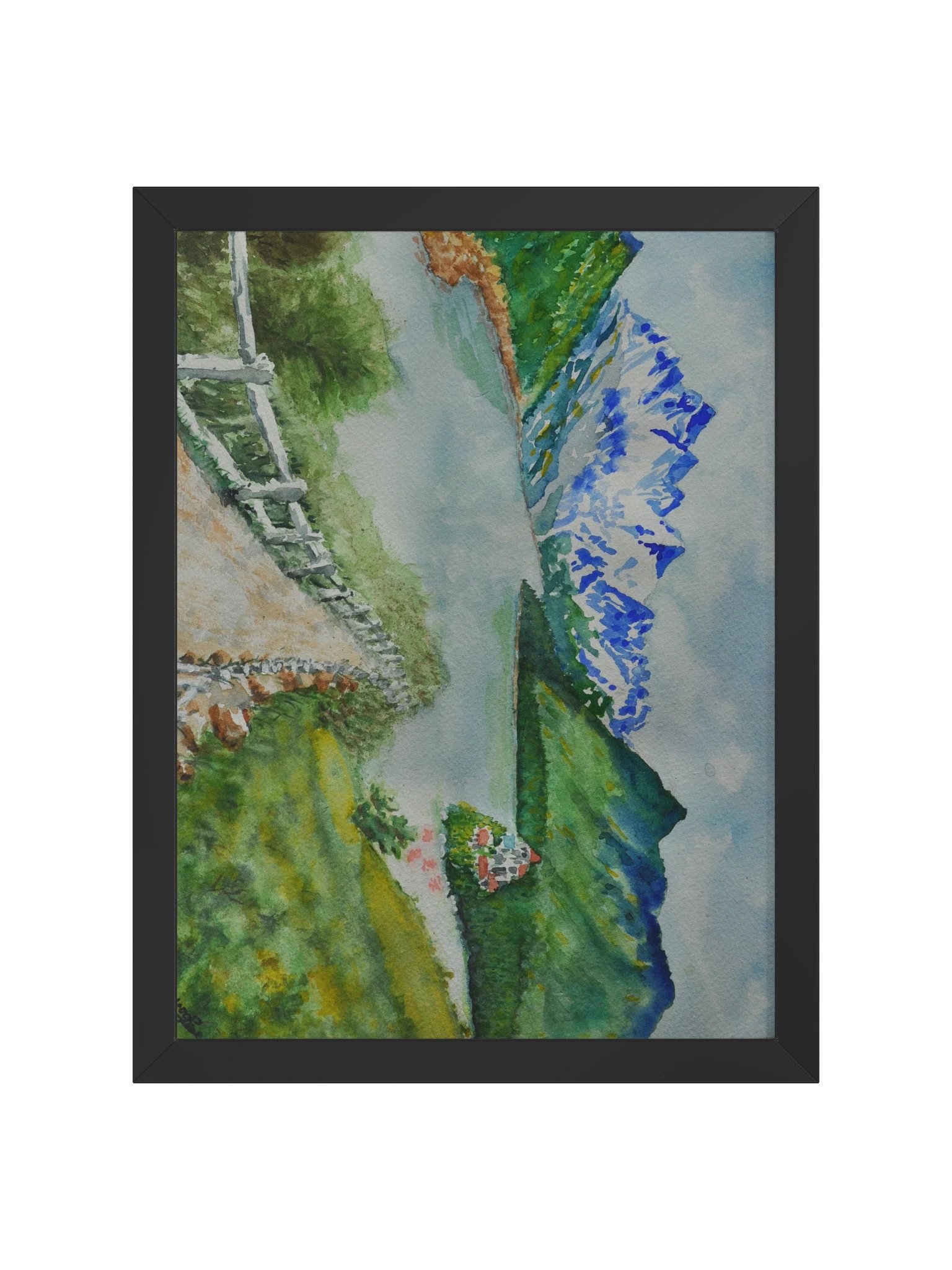 Snowcapped Mountain Over The Alpine Lake product image (1)