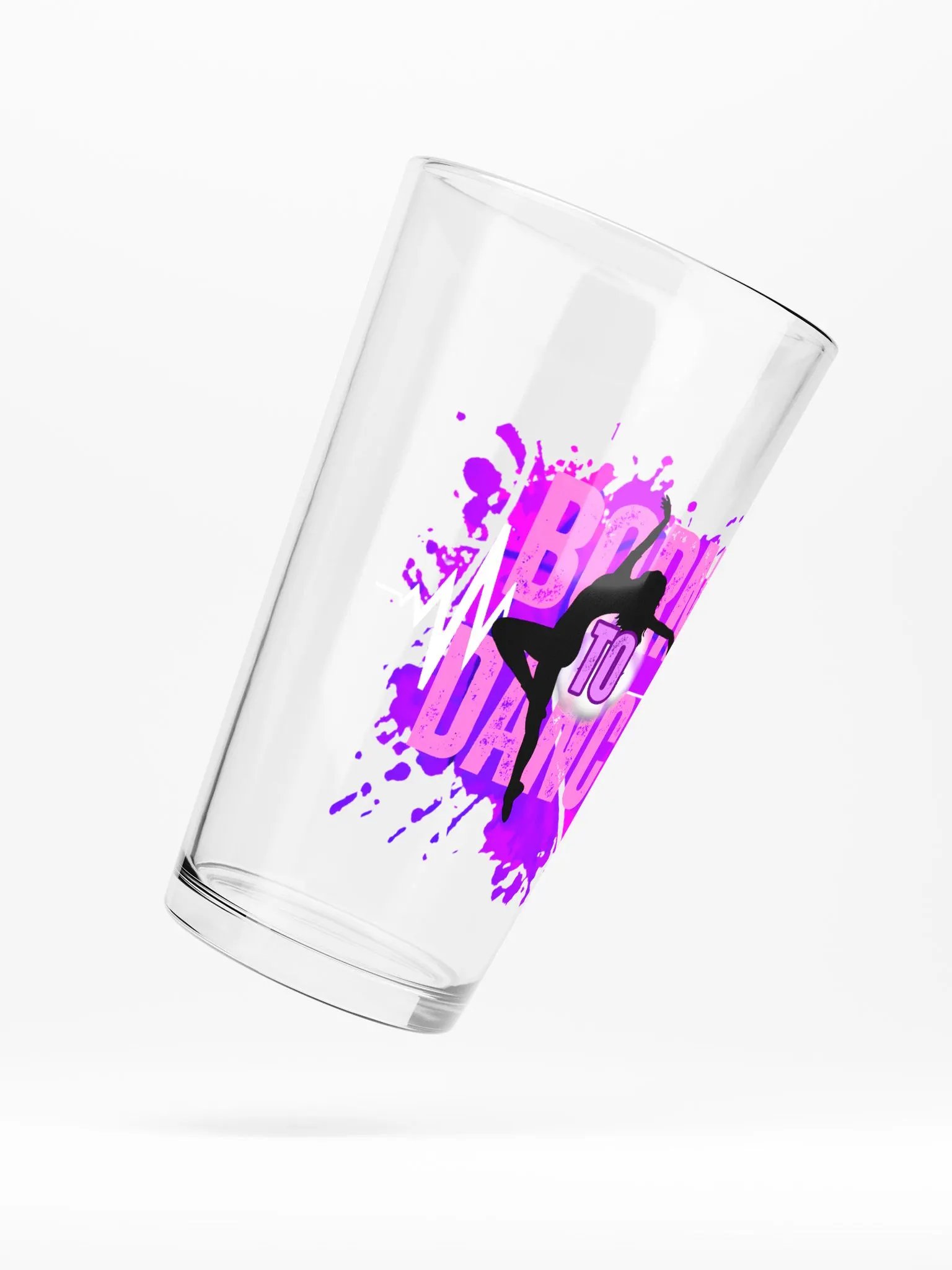 Create Greatness + Born to Dance Fusion Her Silhouette Shaker Pint Glass product image (1)