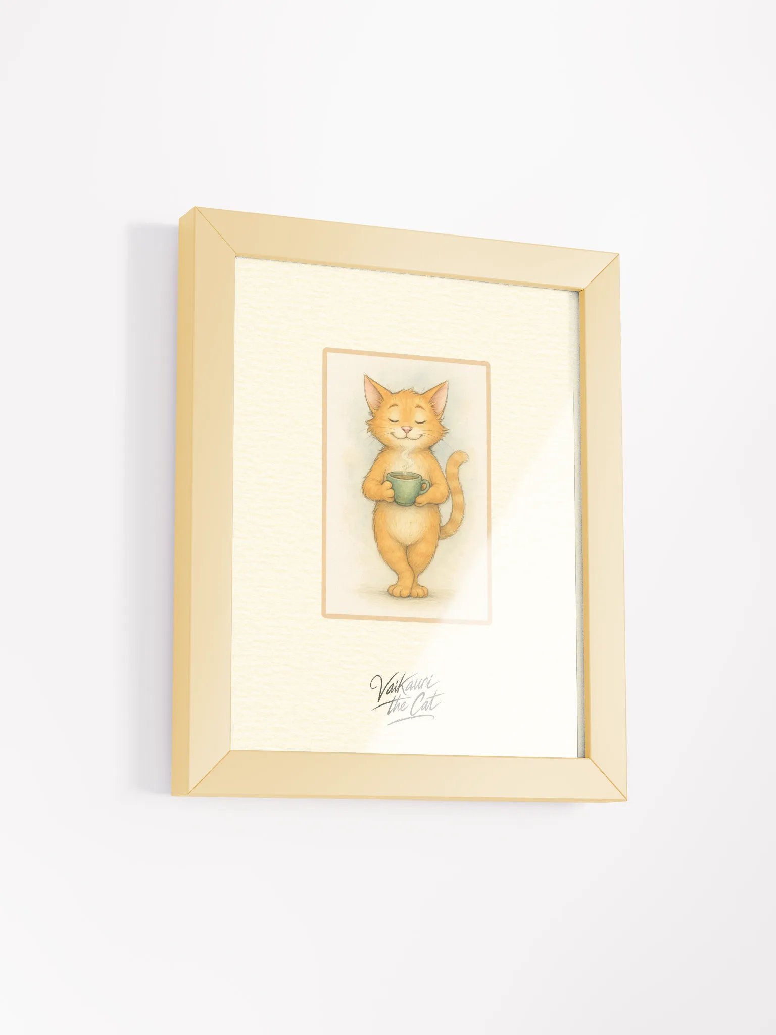 Vaikauri the Cat Framed Matte Artprint product image (3)
