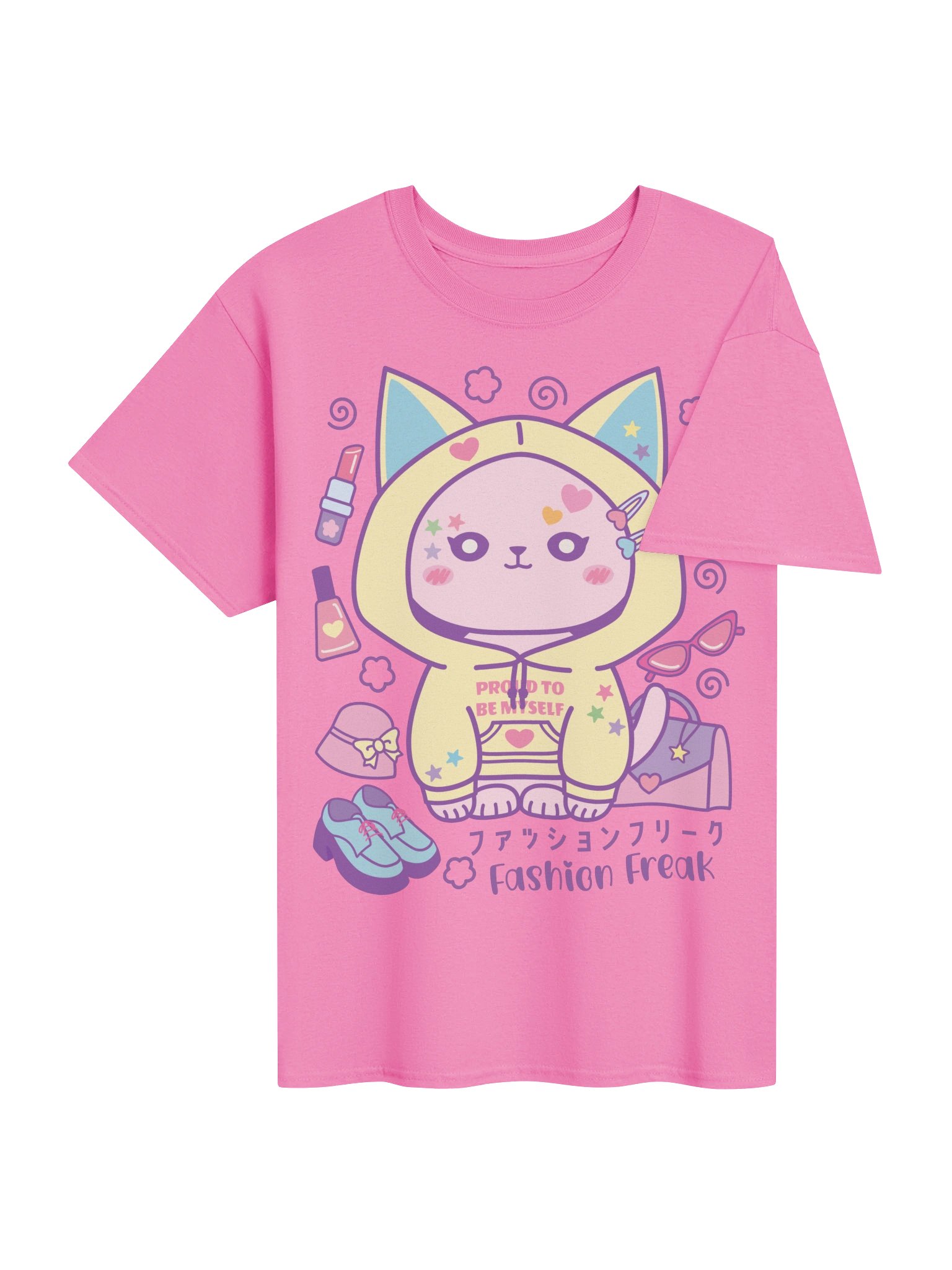 Fashion Freak Cat - Unisex Adult Heavyweight T-shirt product image (3)