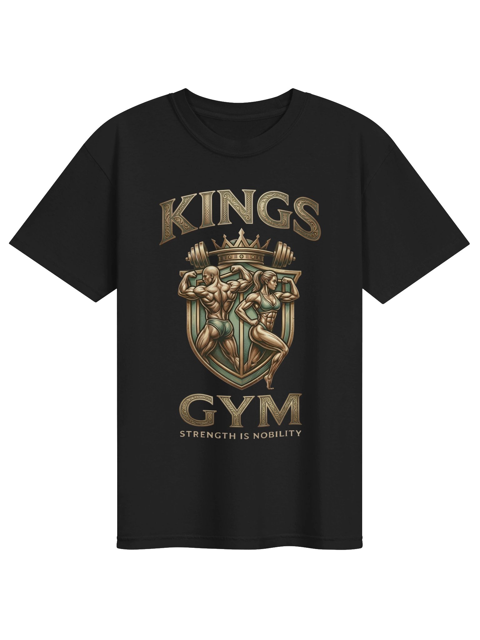Kings Gym Crest Tee - Vintage Bodybuilding T-Shirt product image (1)