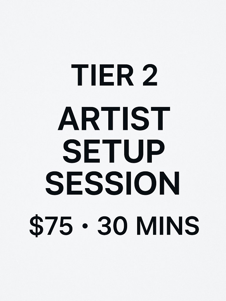 Tier 2: Artist Setup Session: Music Registration Consultation for Artists – Get Paid & Protected | HQ MAR product image (1)