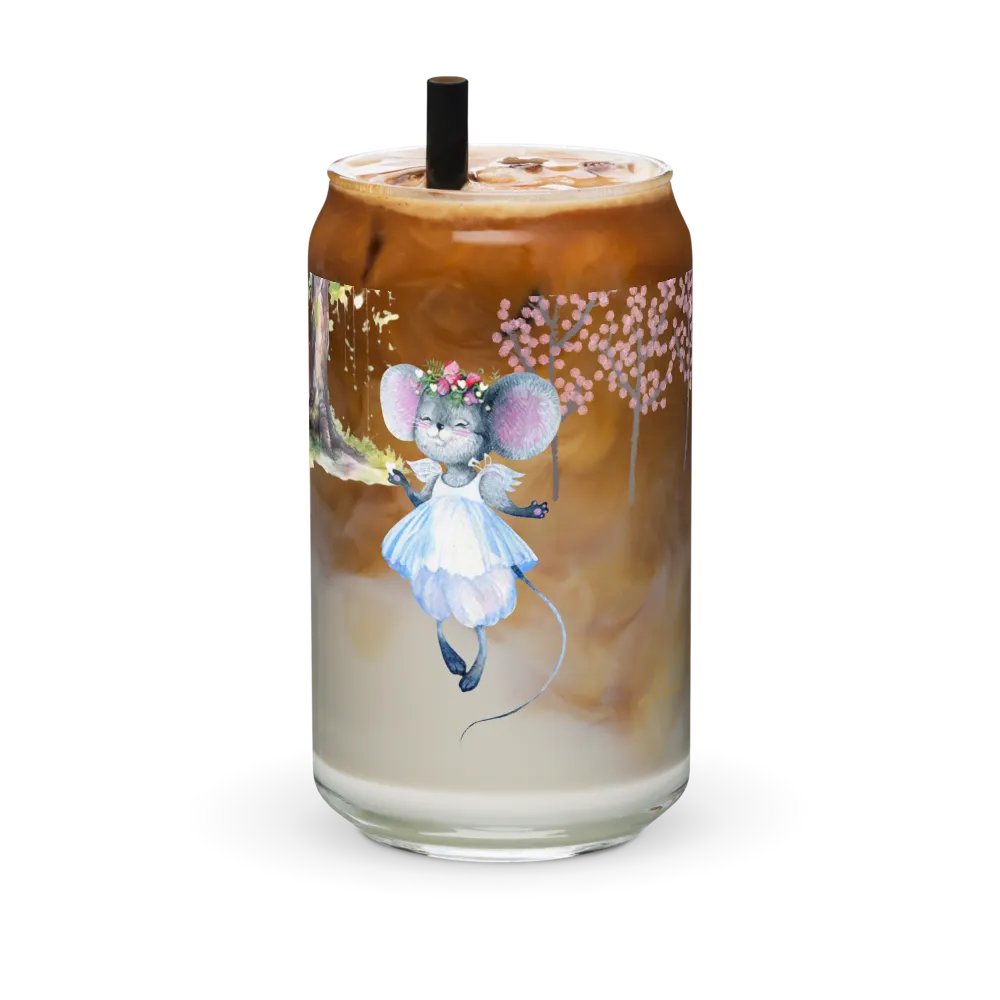 Four Seasons of Love: Love In Full Bloom Can-Shaped Glass | Romantic Spring Drinkware product image (12)
