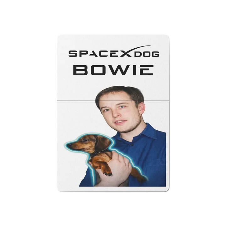 Bowie SpaceX Dog - Playing Cards product image (1)
