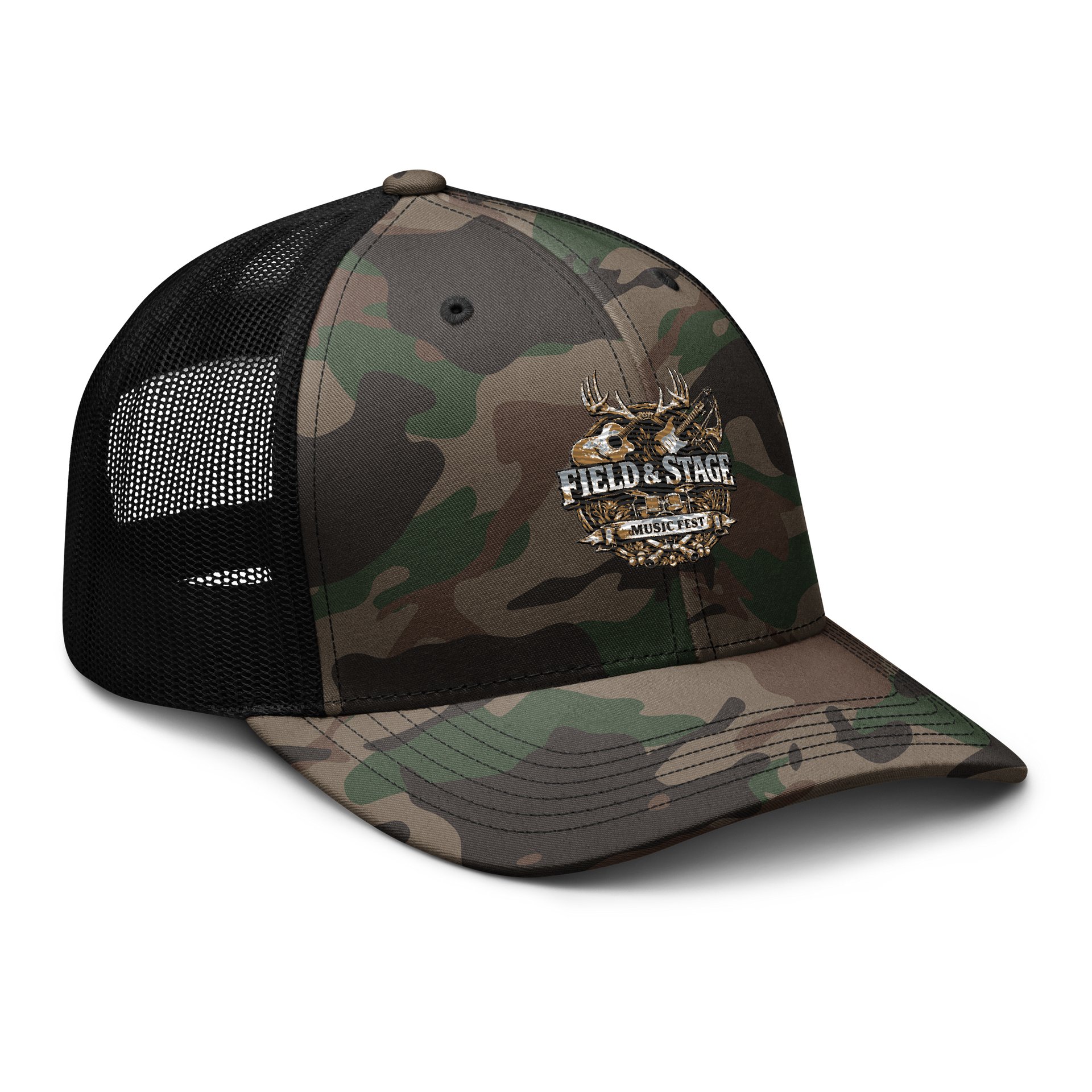 Field&Stage Music Camo trucker hat product image (6)