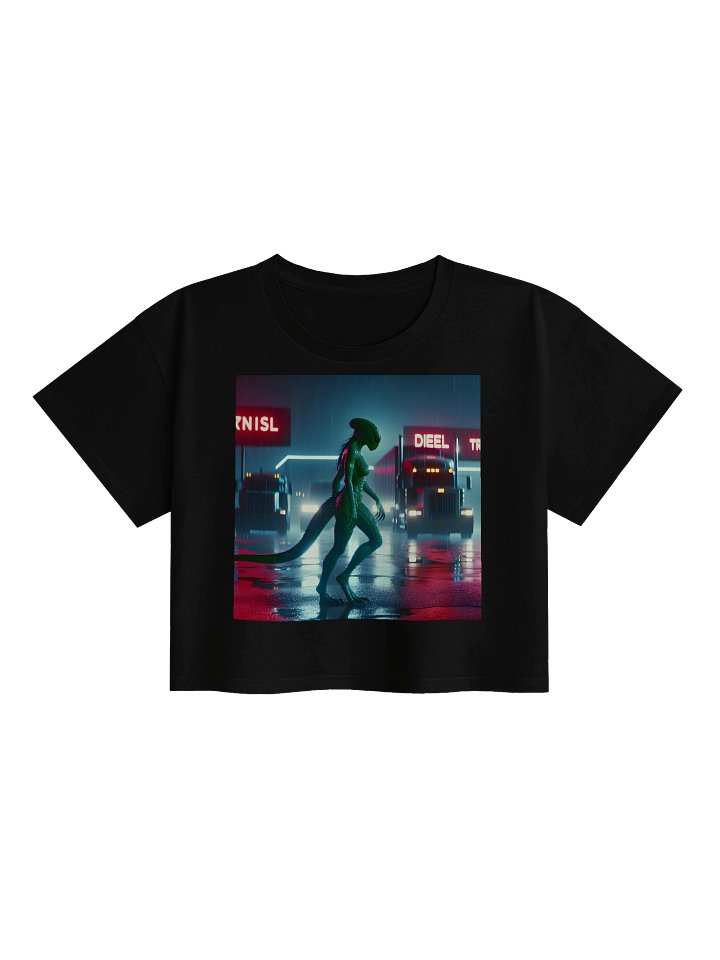 Neon Lot Lizards Reptilian Night Crop Top product image (1)