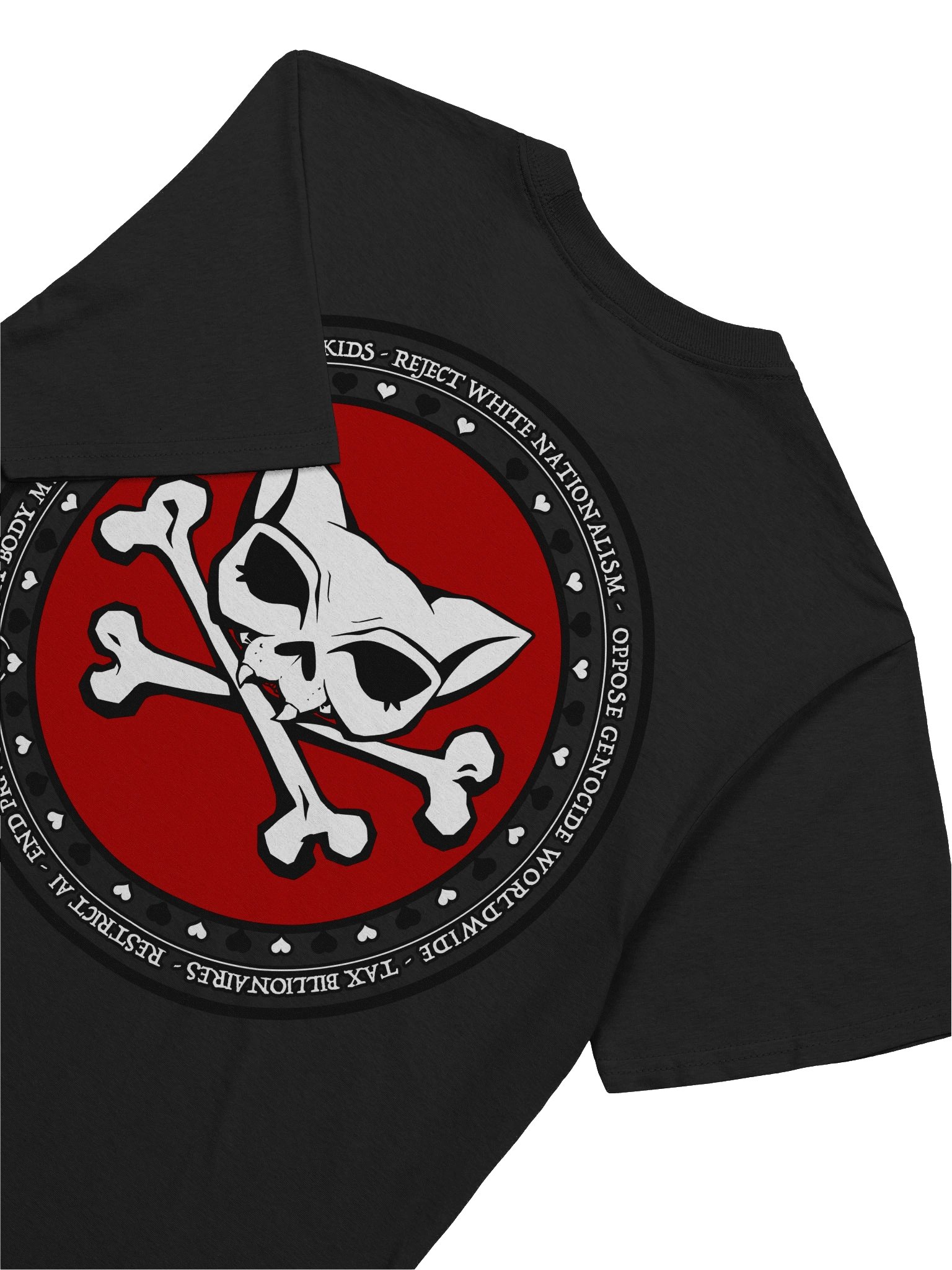 Reject White Nationalism + My Politics Kat Skull Softstyle tee product image (8)