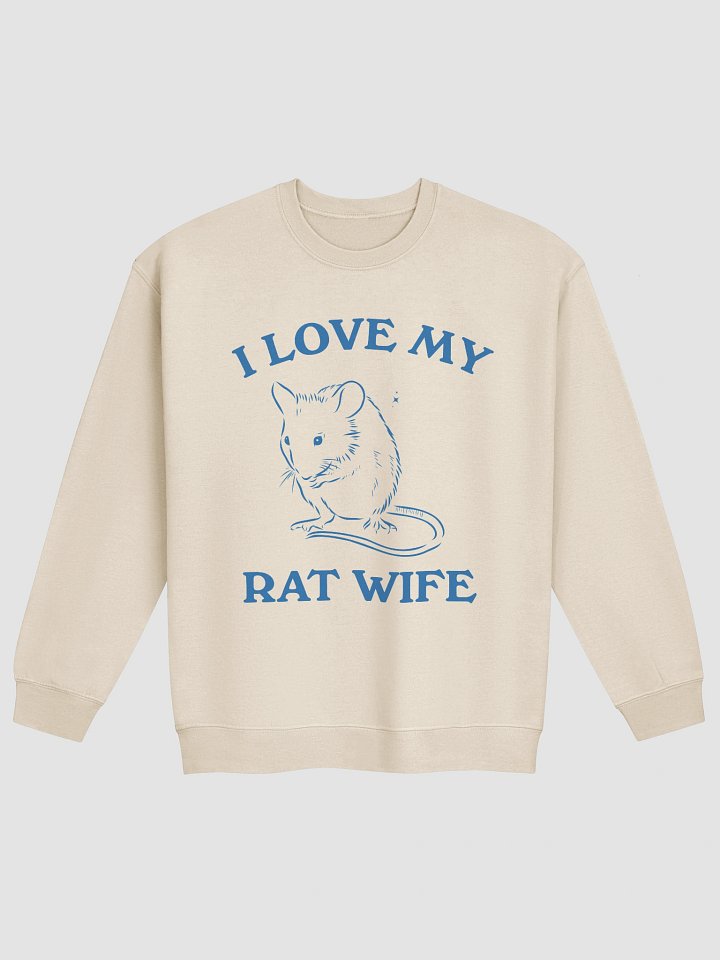 I love my rat wife Crewneck product image (1)