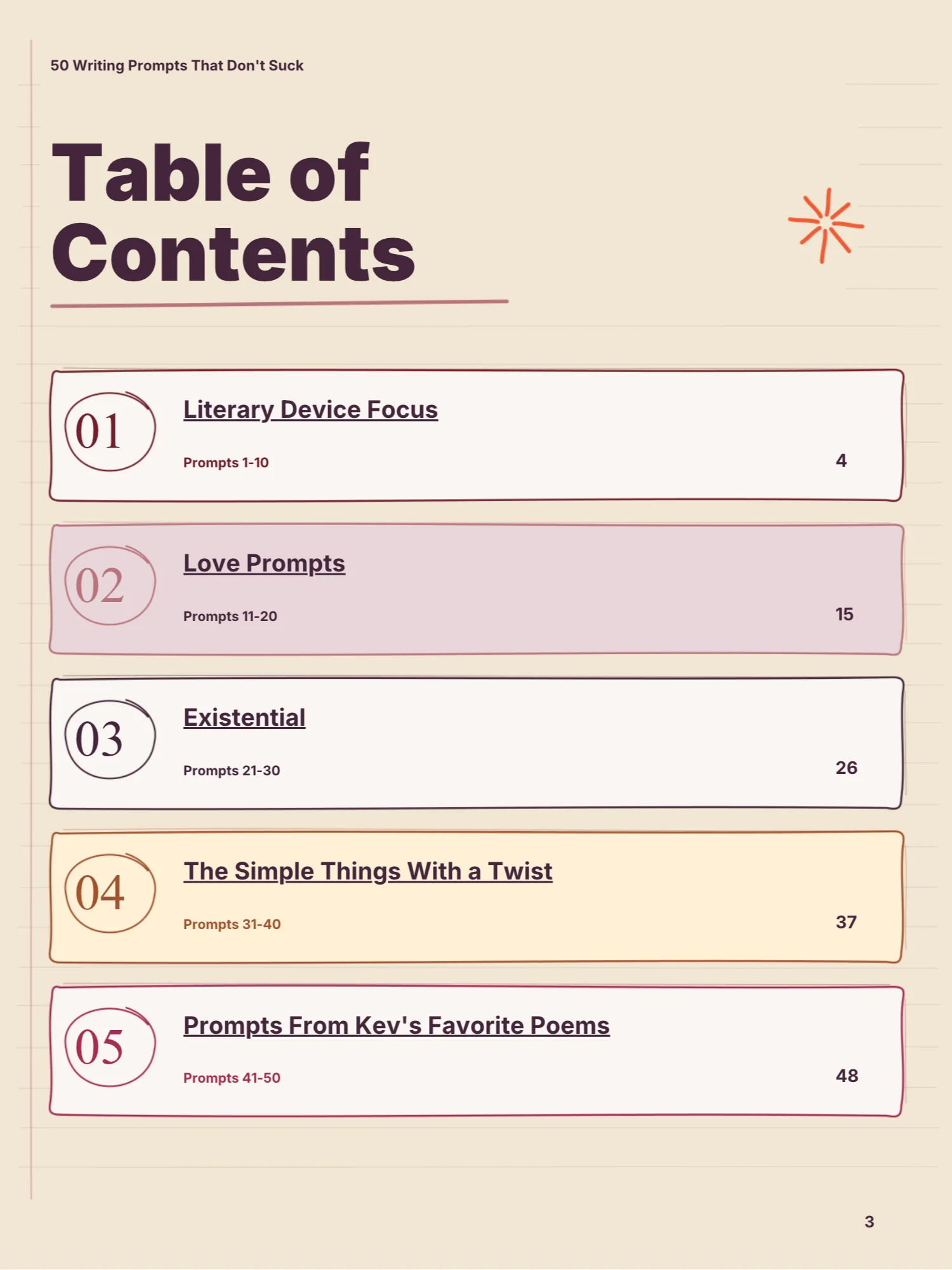 50 Writing Prompts That Don't Suck - For Poets and Writers product image (3)