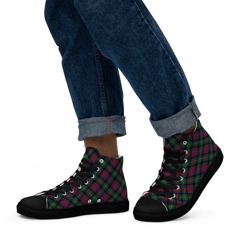 Logan Tartan Men's High Top Shoes product image (5)