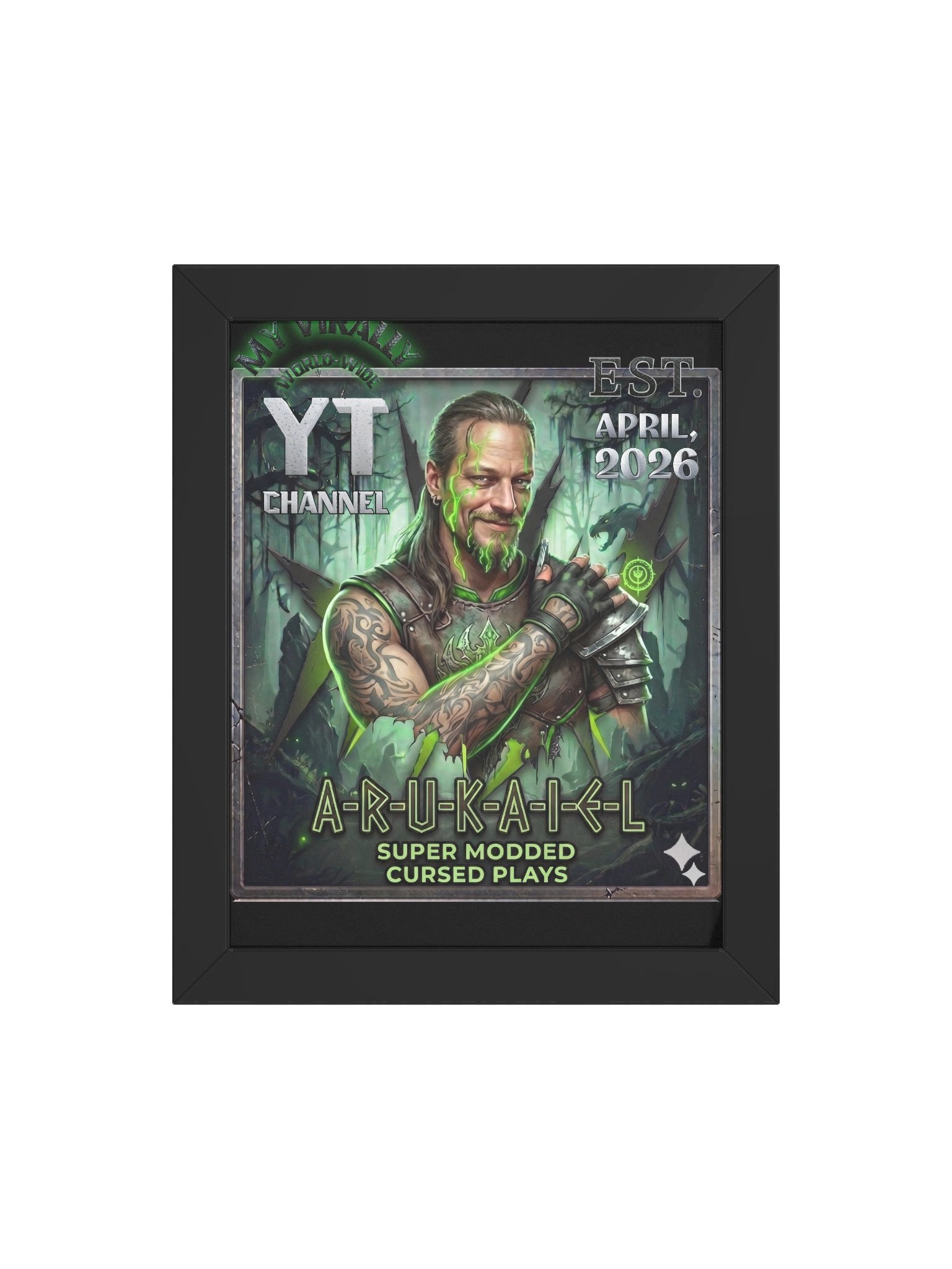Framed High‑Quality Matte Poster – The “A‑R‑U‑K‑A‑I‑E‑L" Logo!! product image (16)