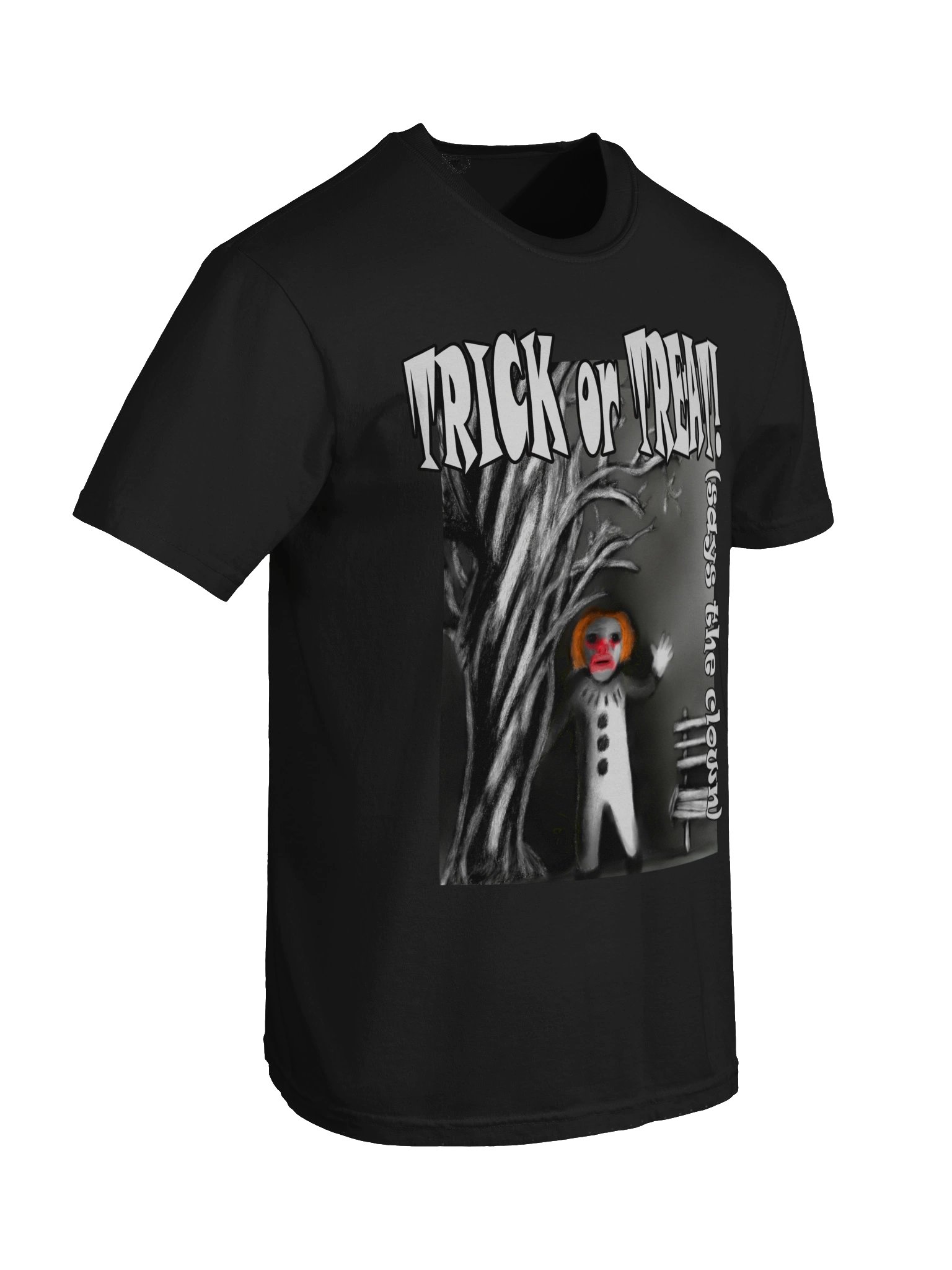 Clown "Trick or Treat" T-Shirt. Men's Comfort Colors Garment-Dyed Heavyweight T-Shirt product image (5)